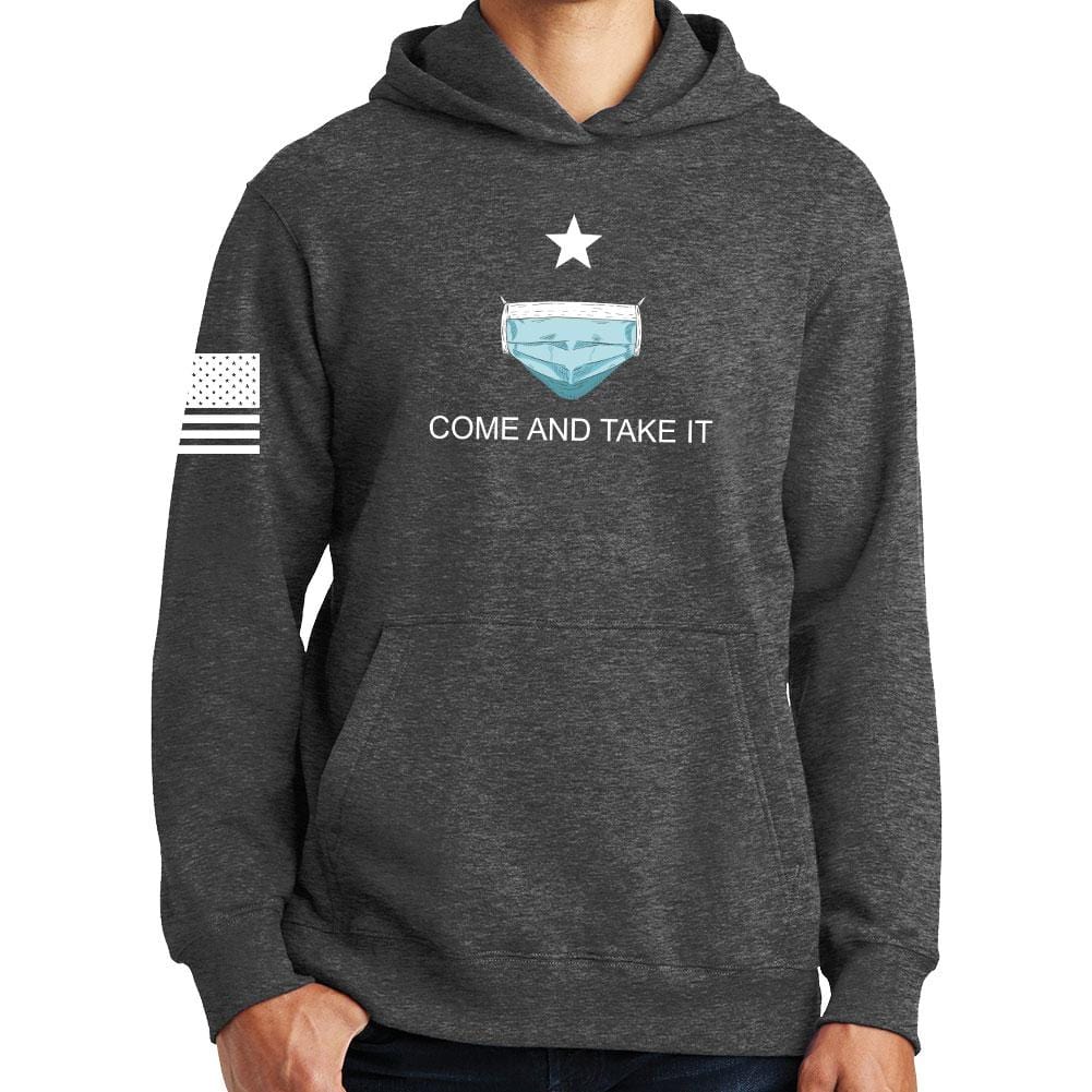 Mens Come and Take it - Medical Mask Edition Hoodie Style001