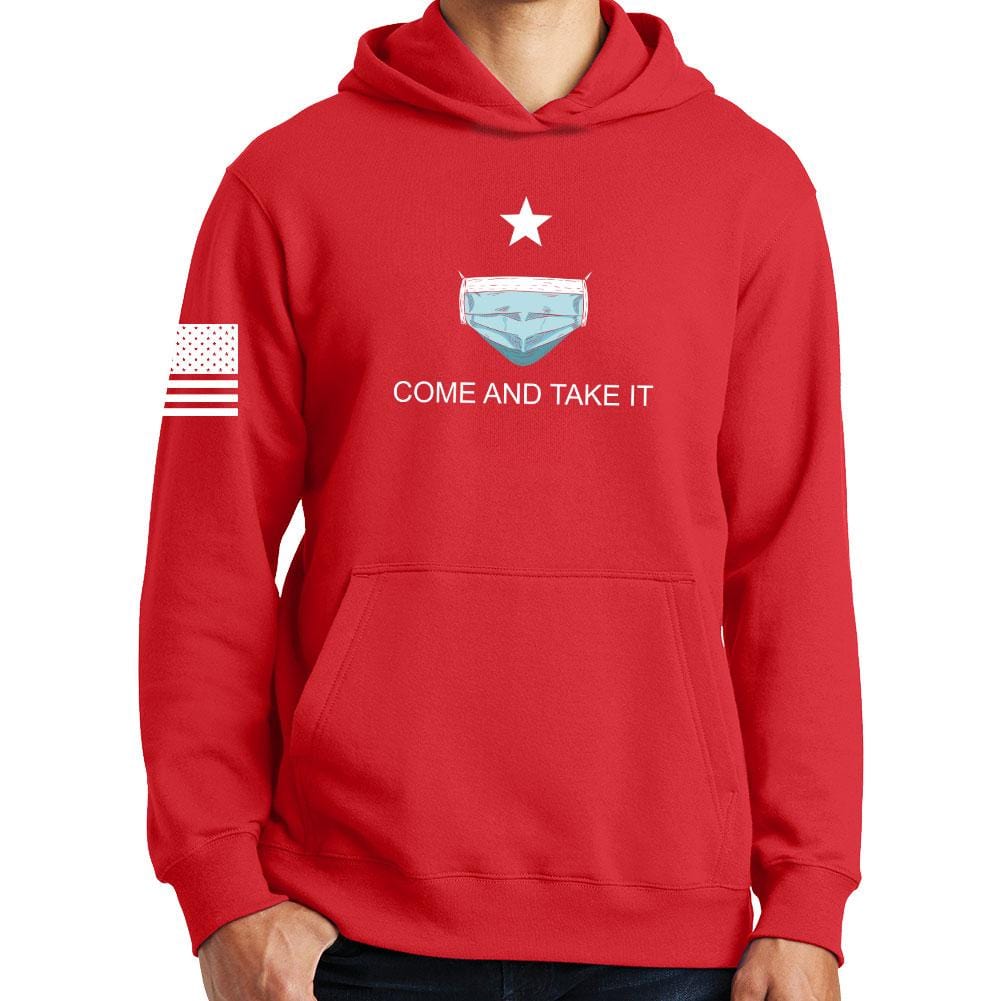 Mens Come and Take it - Medical Mask Edition Hoodie Style001