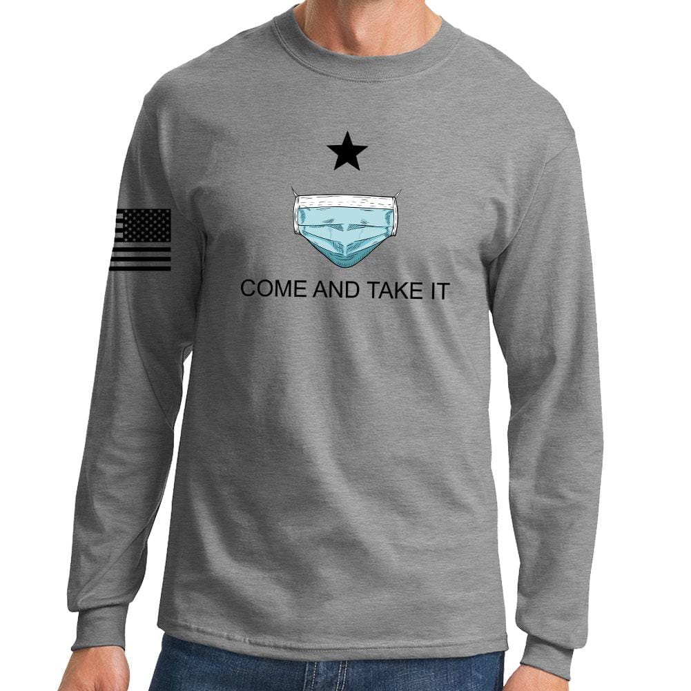 Mens Come and Take it - Medical Mask Edition Long Sleeve T-shirt