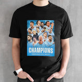 Congratulation Pep Guardiola With Manchester City Champions Premier League 2023-2024 Man City Champions 4 In A Row T-Shirt