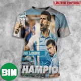 Congratulations Novak Djokovic Is Cincinnati Open 2023 Champion 3D T-Shirts
