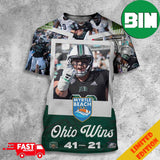 Congratulations Ohio Bobcats Wins We Are The Myrtle Beach Bowl Game Champions Bowl Games 2023-2024 3D T-Shirts