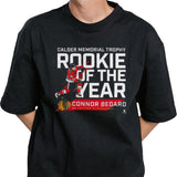 Connor Bedard Chicago Blackhawks 2024 Calder Memorial Trophy Winner T-shirt
