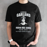 Conor Garland 400th NHL Game Las Vegas Golden Knights 2024 shirts