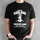 Conor Garland 400th NHL game Canucks vs Golden Knights shirts