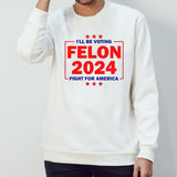 Convicted Felon 2024 The felon will make america great again T shirt
