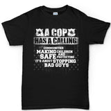 Men's Cop Calling T-shirt Style001