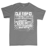 Men's Cop Calling T-shirt Style001