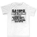 Men's Cop Calling T-shirt Style001