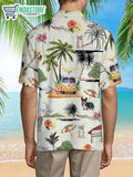 Corgi Hawaii Beach Retro Hawaiian Shirt