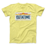 Outatime License Plate Funny Movie Men/Unisex T-Shirt