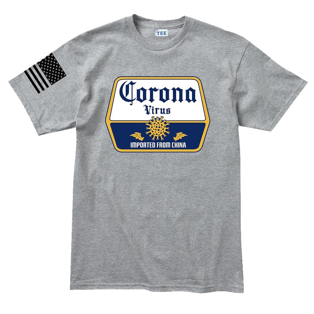 Mens Corona Virus Beer T-shirt Style001