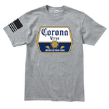 Mens Corona Virus Beer T-shirt Style001