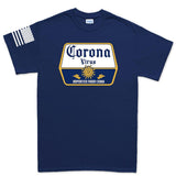 Mens Corona Virus Beer T-shirt Style001
