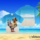 Cowboy Rooter Chest Pocket Hawaiian Shirt