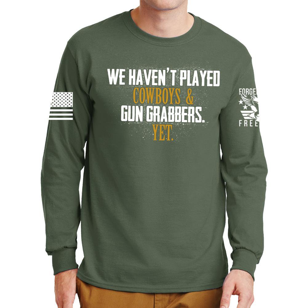Cowboys and Gun Grabbers Long Sleeve T-shirt Style001