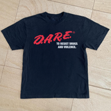 VINTAGE 1980s DARE MERCH BLACK T-SHIRT