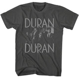 Duran Duran - 7 And Trt Photo Monotone - American Classics - Solid Gray Adult Short Sleeve T-Shirt