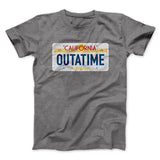 Outatime License Plate Funny Movie Men/Unisex T-Shirt