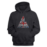 Def Leppard - Brit Logo - Long Sleeve - Heather - Adult - Hoodie