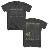 Def Leppard - Europe 1987 - American Classics - Solid Gray Adult Short Sleeve T-Shirt