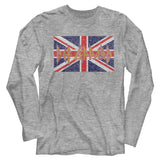 Def Leppard - UK Flag - Long Sleeve - Heather - Adult - T-Shirt