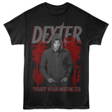 Dexter - Instincts - American Classics - Black Adult Short Sleeve T-Shirt