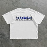 'IT'S ALL A BLUR' 21 SAVAGE TOUR '23 MERCH HEAVYWEIGHT WHITE T-SHIRT