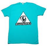 ANIMEILLUMINATI - 'Logo' T-Shirt - Sapphire Blue