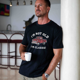 Hawaiian Tee For Men I'm Classic Tee Crew Neck 100% Cotton - BLACK I'm Classic - Black
