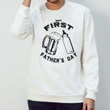 Dadâ€™s first fatherâ€™s day beer and bottle shirt