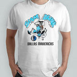 Dallas Maverick skeleton slam dunk shirt
