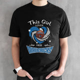 Dallas Mavericks This Girl Love Mavericks Basketball Diamond Heart Shirt