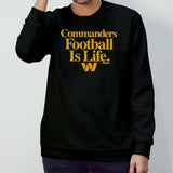 Dan Quinn Wearing Commanders Football Is Life Shirt