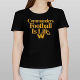 Dan Quinn Wearing Commanders Football Is Life Shirt