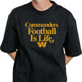 Dan Quinn Wearing Commanders Football Is Life Shirt