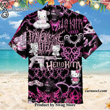 Dark HelloKitty Minimalist Hawaiian Shirt