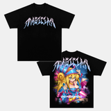 DARK MAGICIAN GIRL UNISEX ANIME INSPIRED VINTAGE T-SHIRTä¸¨YU-GI-OH! 7.8-[DS]