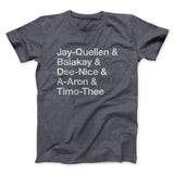 Substitute Teacher Names Men/Unisex T-Shirt