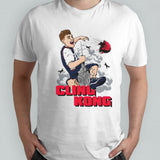 Dave Portnoy wearing Cling Kong shirts