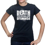 Ladies Death Before Dishonor T-shirt Style001