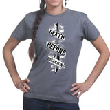 Death Before Disarming Ladies T-shirt Style001