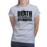 Ladies Death Before Dishonor T-shirt