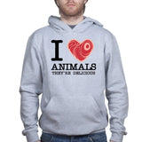 I Love Animals Hoodie Style001