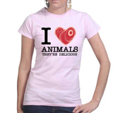 I Love Animals Ladies T-shirt Style001