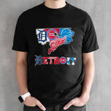 Detroit Map Sports Teams Logo Shirt