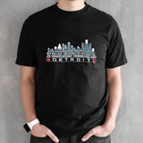 Detroit Pistons Basketball Team All Time Legends Detroit City Skyline 2024 Shirts