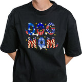 Dog mom USA flag 4th of July shirt
