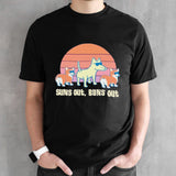 Dog suns out buns out vintage shirt
