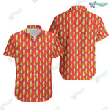 Dole Whip Float Inspired Short Sleeved Button Down Shirt